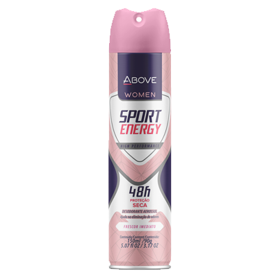 Desodorante Aerosol Above Sport Energy Woman 90 G
