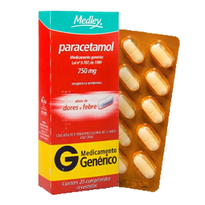 Paracetamol 750 Mg C/20 Cpr Medley