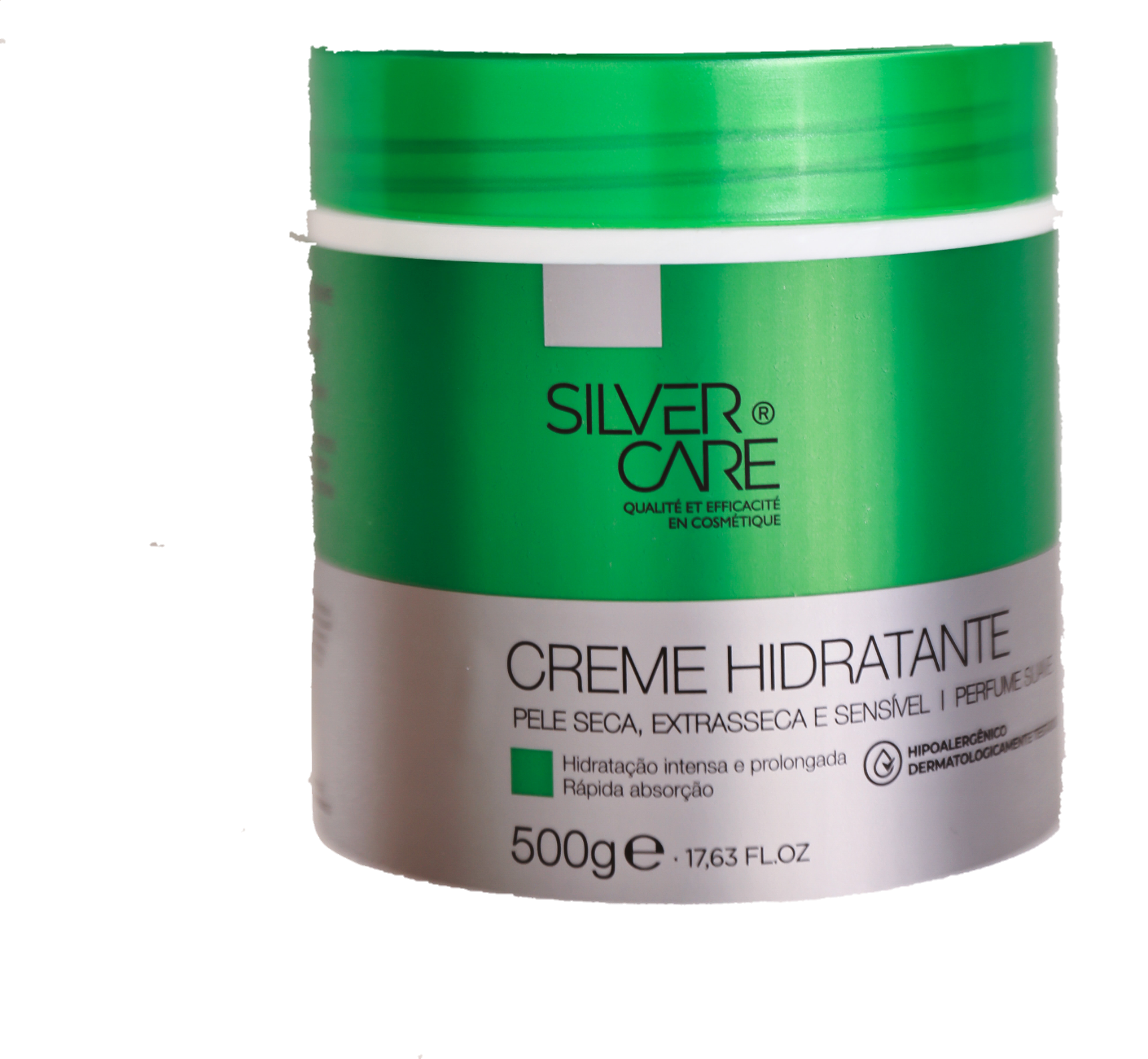 Silver Care Creme Hidrat Perfume Suave 500 G