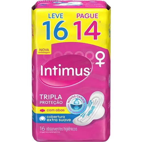 Absorvente Intimus Gel Normal Suave C/16