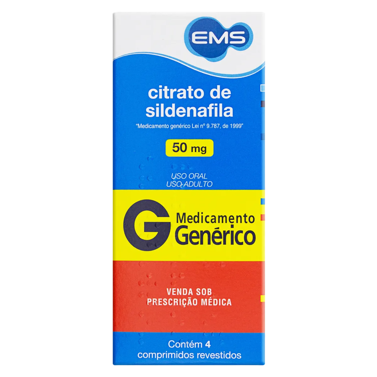 Citrato De Sildenafila 50 Mg C/4 Cpr(G)Ems