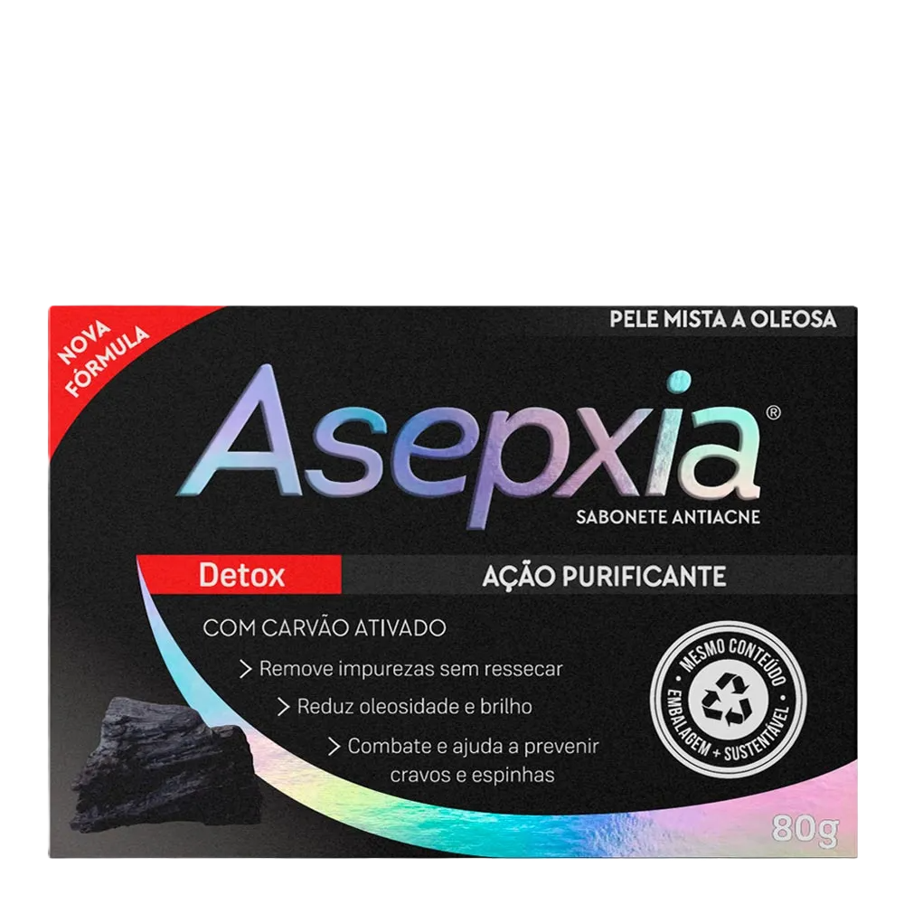 Asepxia Sabonete Detox 80 G