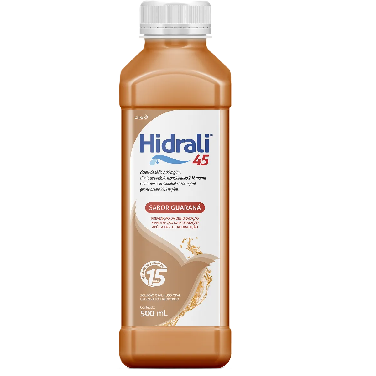 Hidrali Agua Guarana Sol Oral 500 Ml