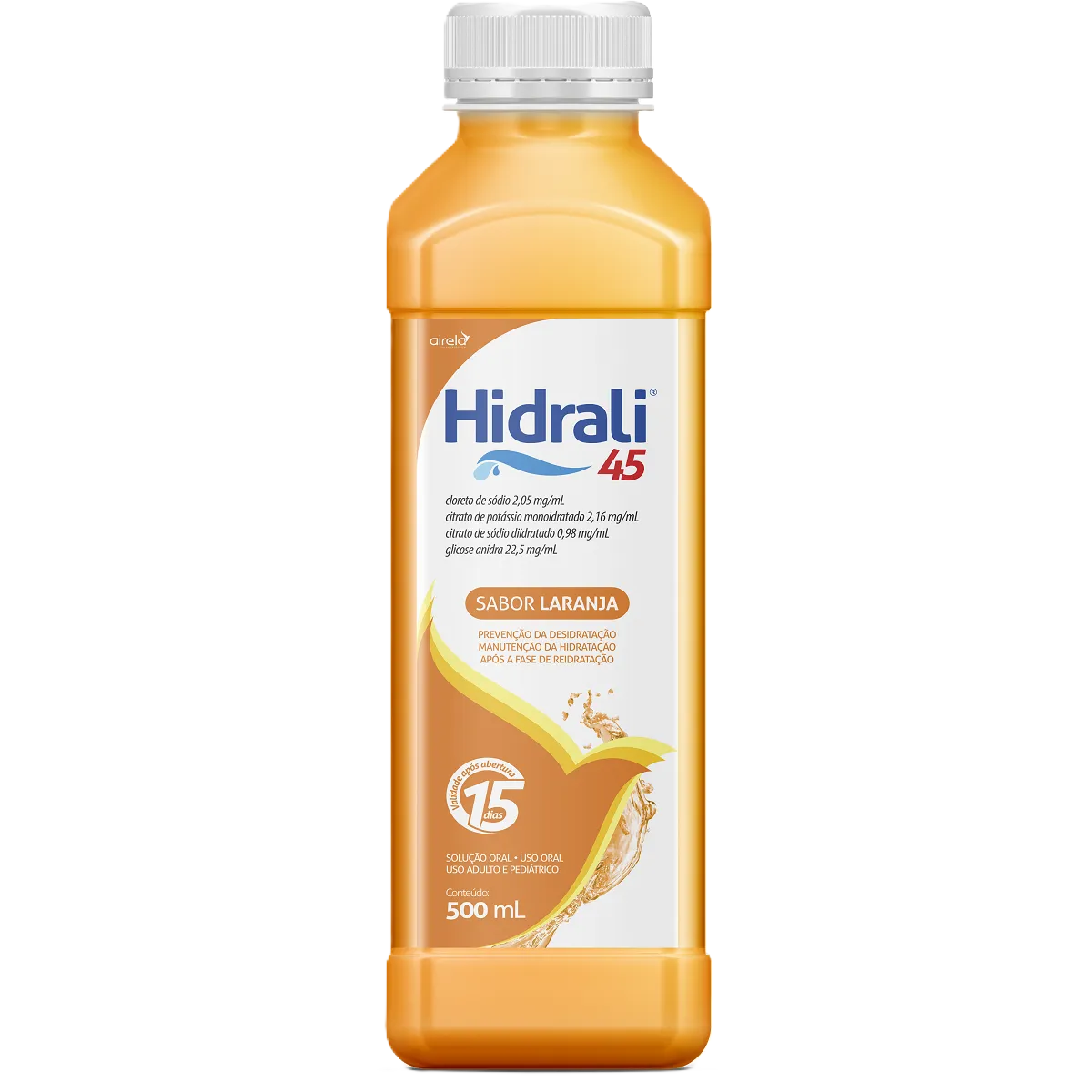 Hidrali Laranja Sol Oral 500 Ml