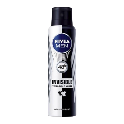 Desodorante Nivea Aerosol Men Invisible Blac Whit Power 150 Ml