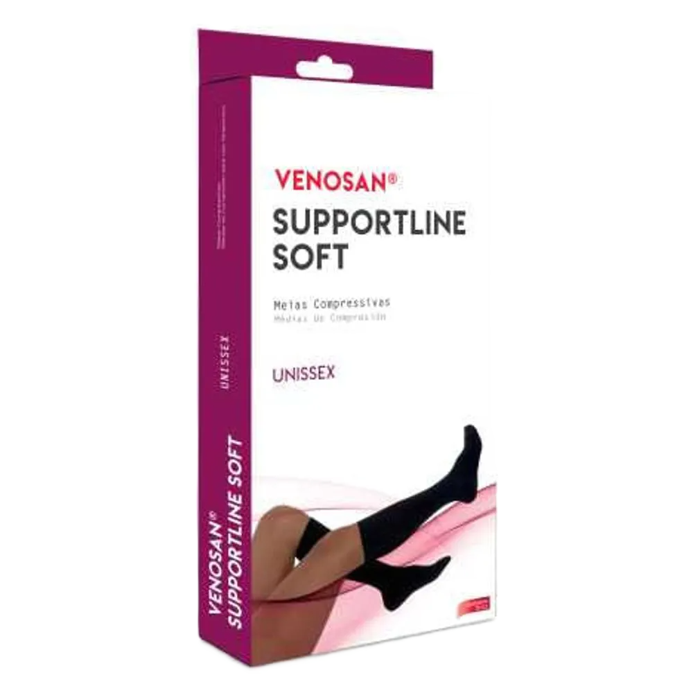 Supportline Soft Ad 18 22 Mmhg P Unissex Pf Preto