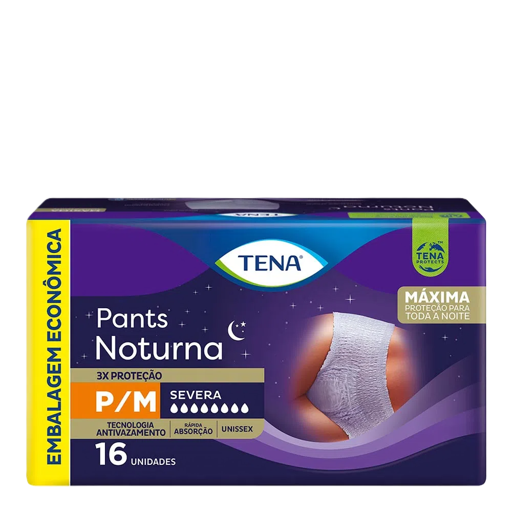 Fraldas Tena Pants Noturna P/M 16 Un