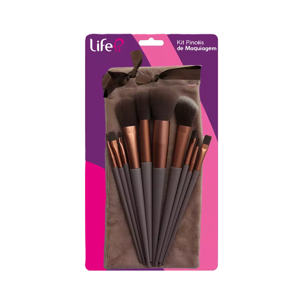 Kit Pinceis Maquiag Glamo 11 Life B Ref: 0340