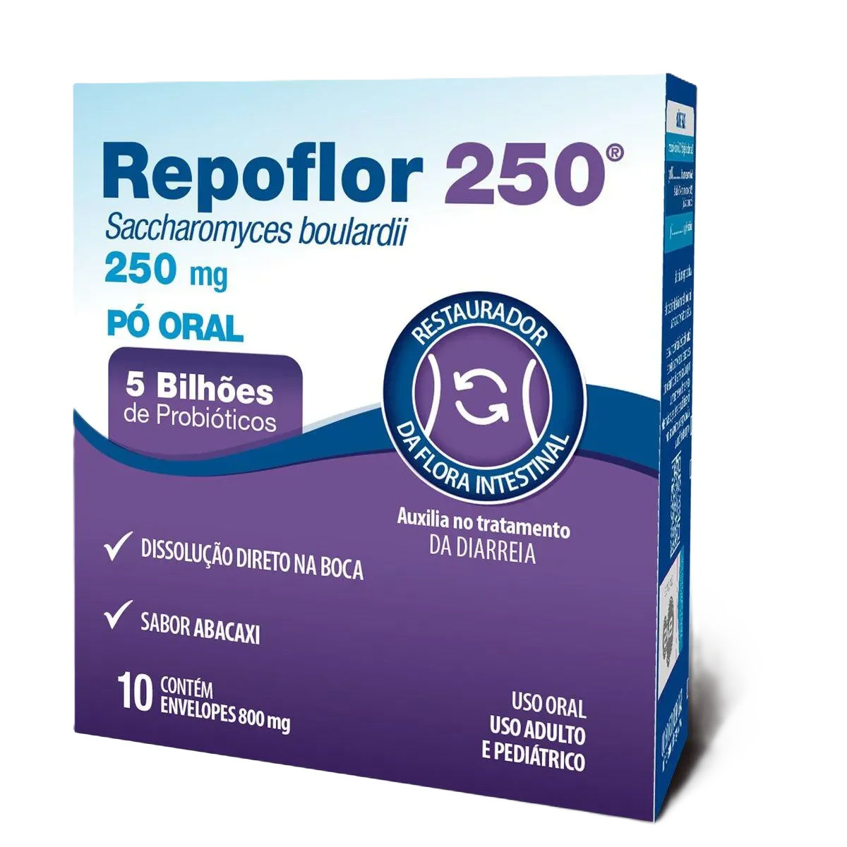 Repoflor 250 Mg Abacaxi 10 Sache