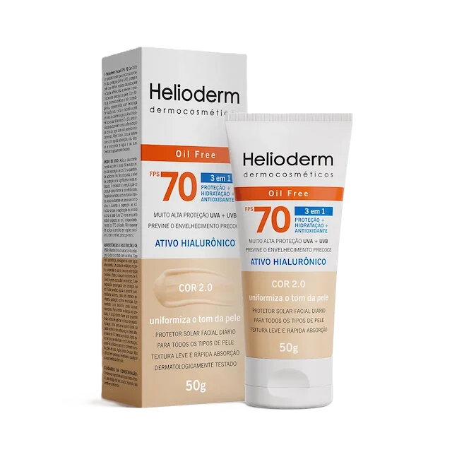 Helioderm Facial Bege Claro  Fps70