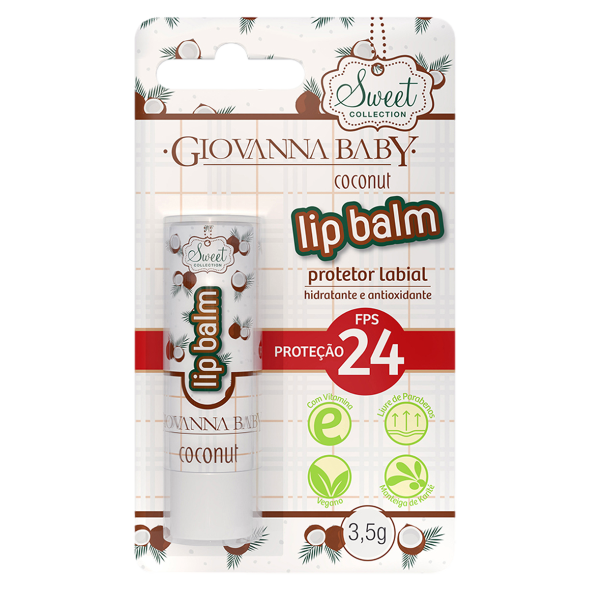 Lip Balm Gio Baby Coconut 3,5 G