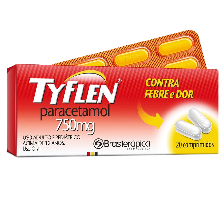 Tyflen Paracetamol 750 Mg 20 Cpr
