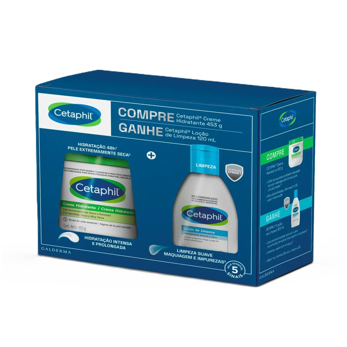 Kit Cetaphil Pote 453 G + Locao Limpeza 120 Ml