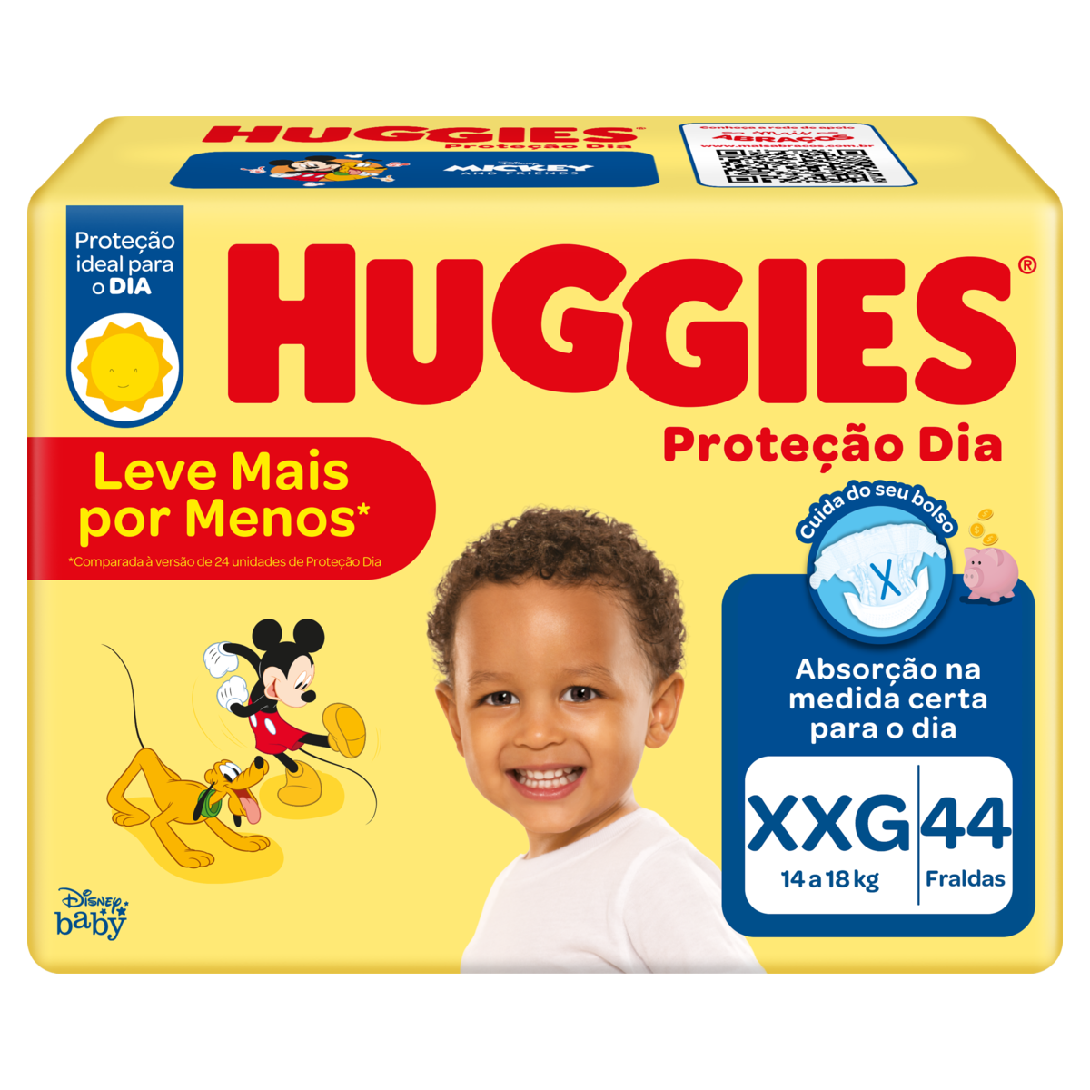 Fraldas Huggies Protecao Dia Mega Xxg 44 Un