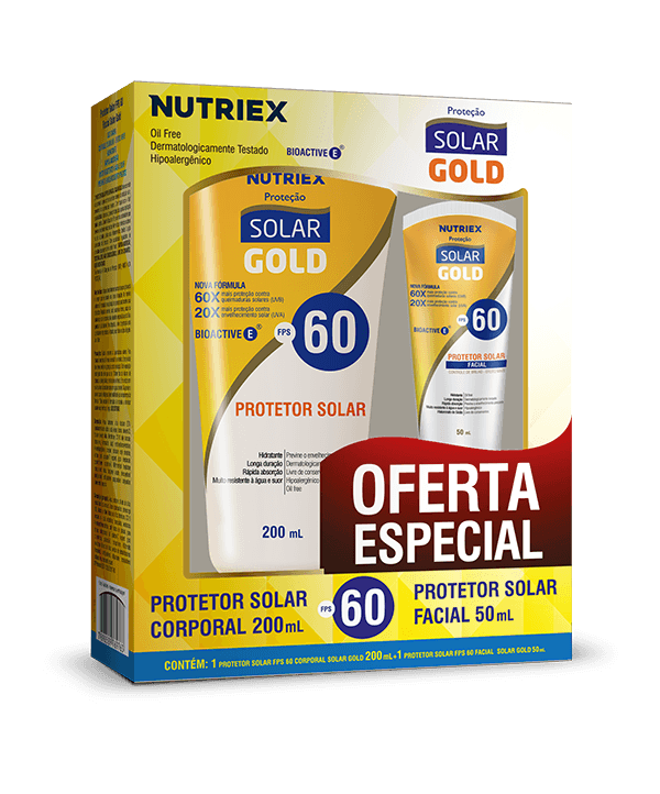 Kit Solar Gold Prot Fps 60 200 Ml+Prot Facial Fps 60 50 Ml