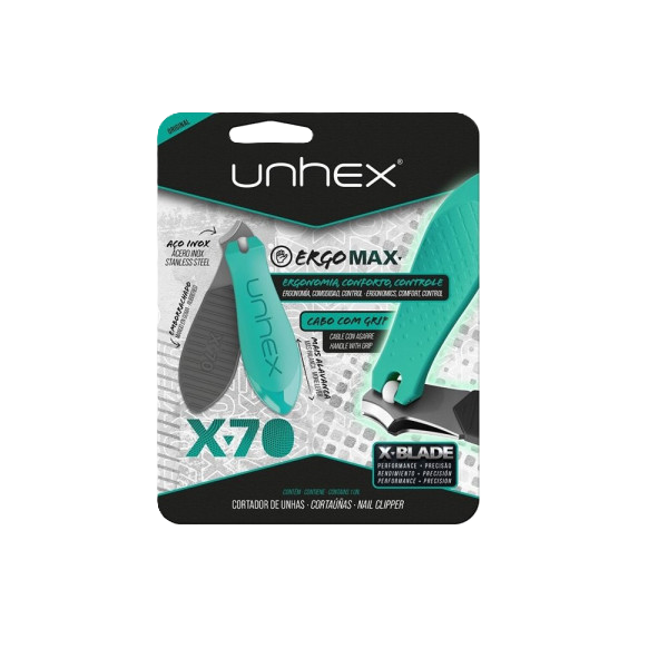 Cortador De Unha Verde X70 Unhex