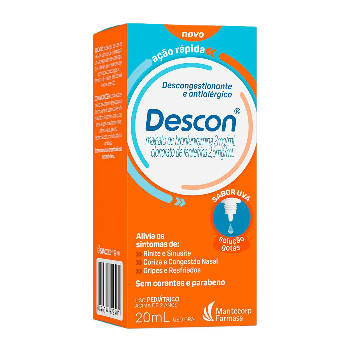 Descon Sol Gotas 20 Ml