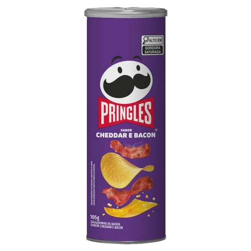 Batata Pringles Cheddar E Bacon 105 G