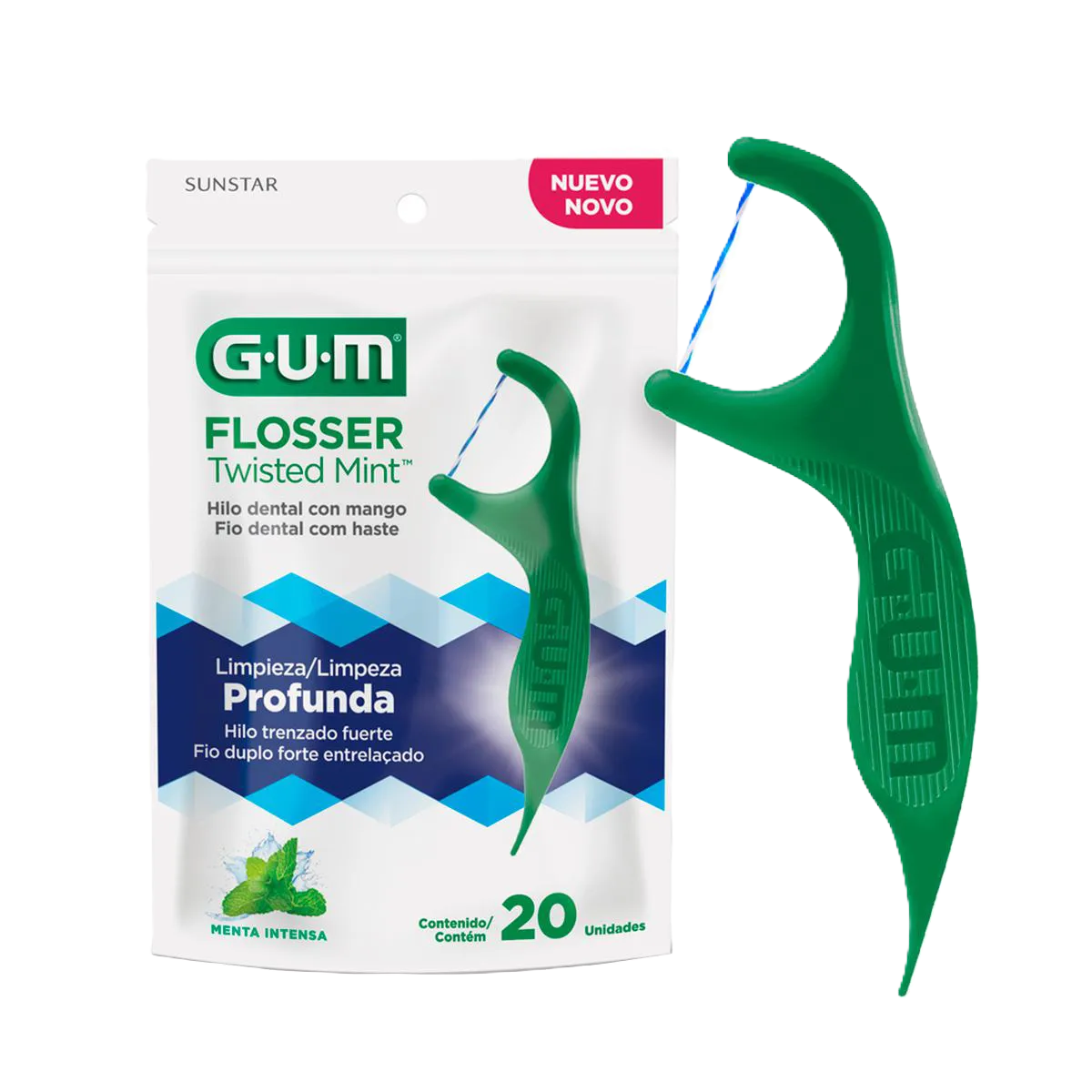 Fio Dental Floseer Twister 20 Un Gum