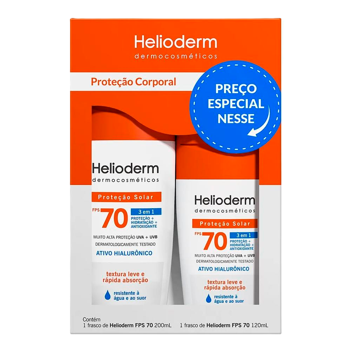 Kit Prot Solar Helioderm Familia Fps70+ Kids Fps70