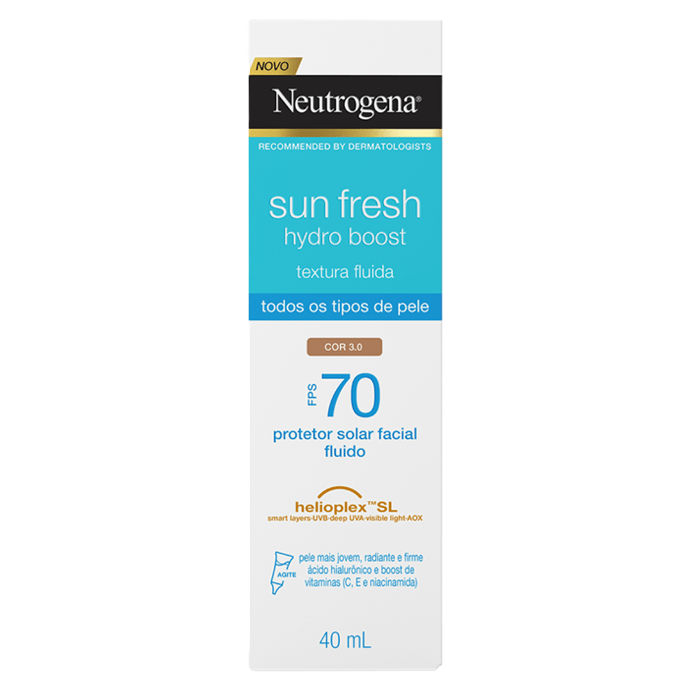 Neutrogena Sun Fresh Hydro Boost Fps70 Com Cor 3 40 Ml