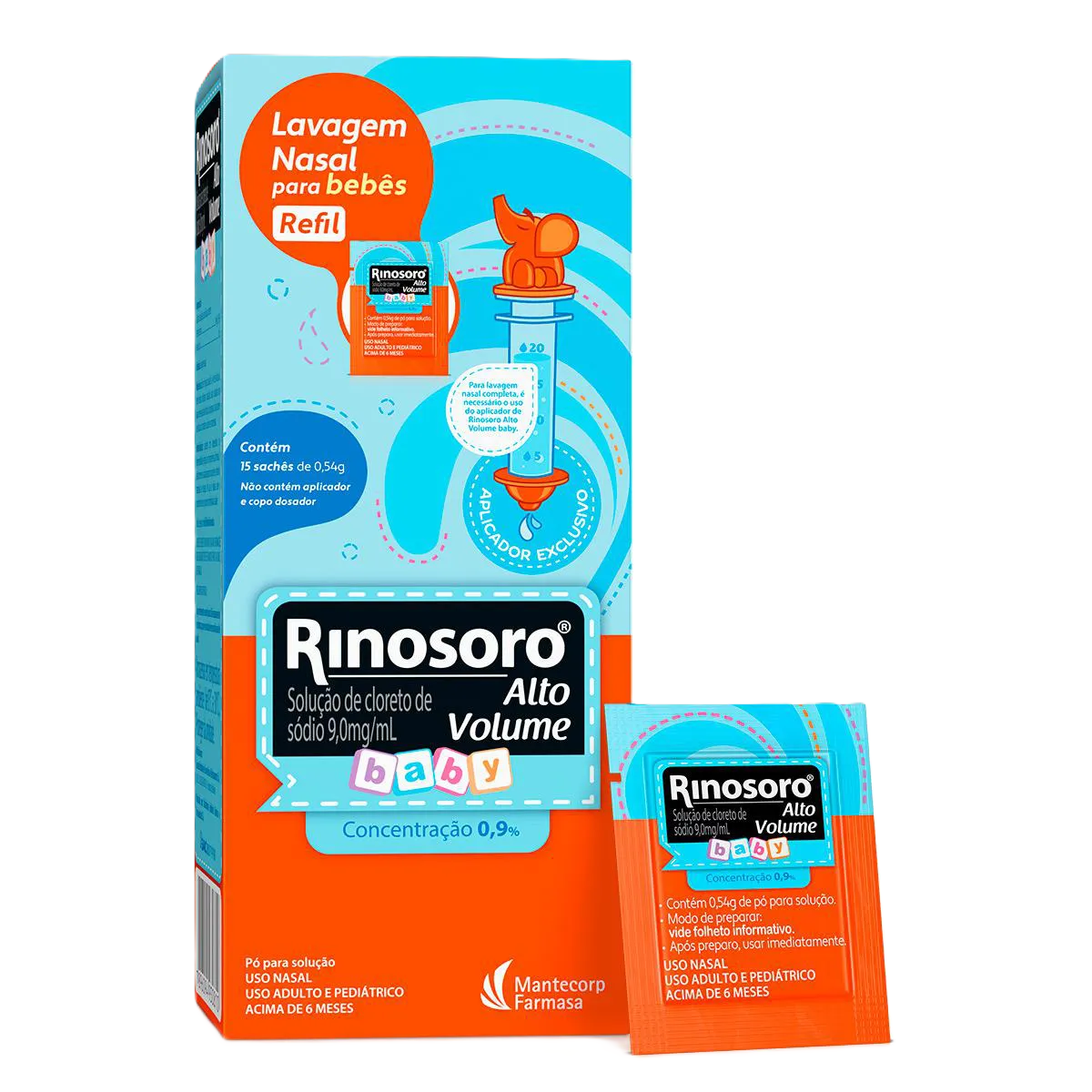 Rinosoro Refil Alto Volume Baby 15 Sache