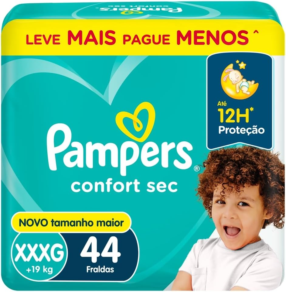Fr Pampers Confortsec Super Bag Xxxg 44 Un