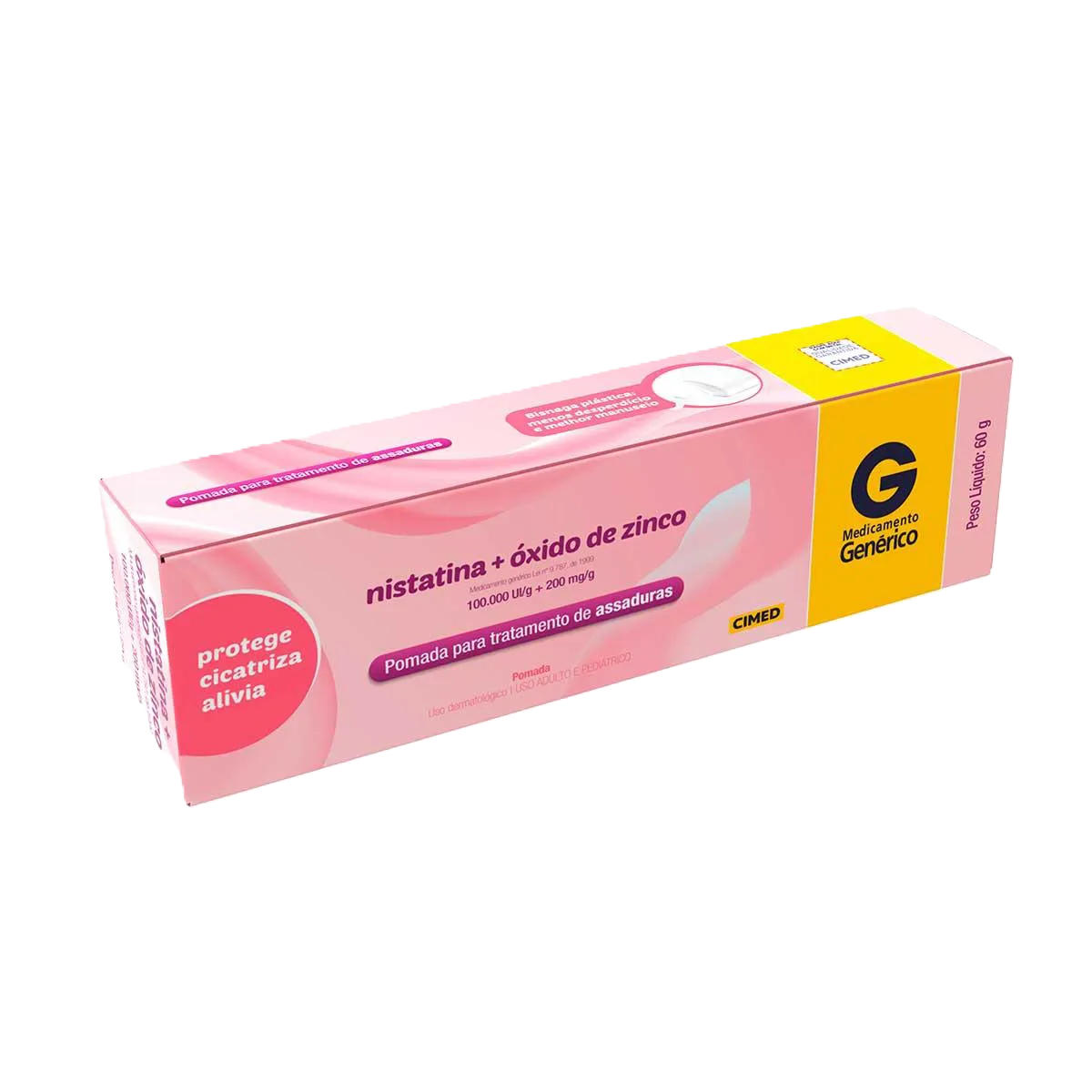 Nistatina+Oxido Zinco Pom 60 G (G) Cimed