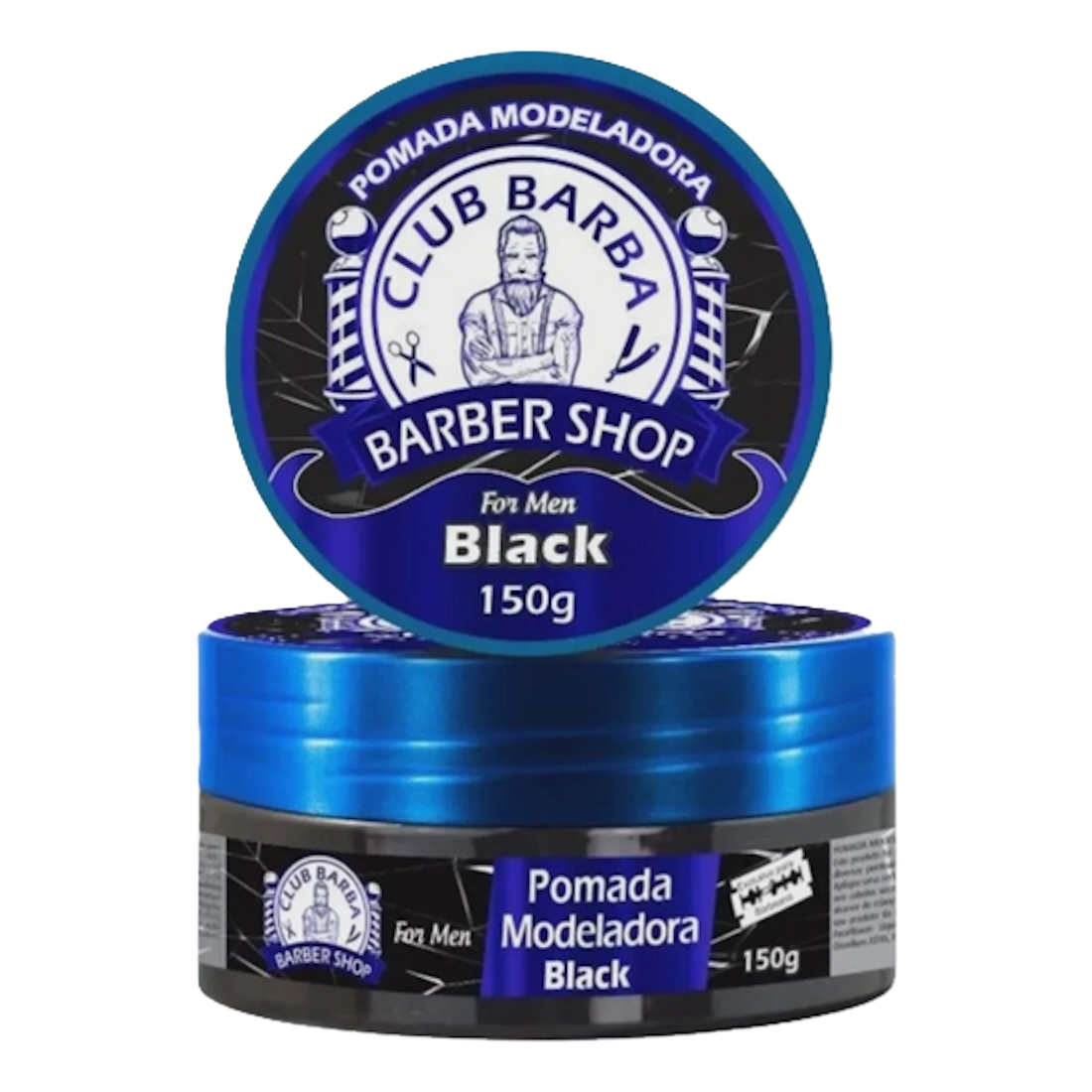 Cera Mod Club Barba Black Trad 150 G