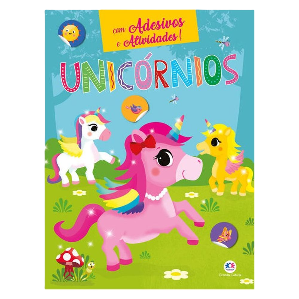 Livro Unicornios Adesivos E Atividades 1 Un