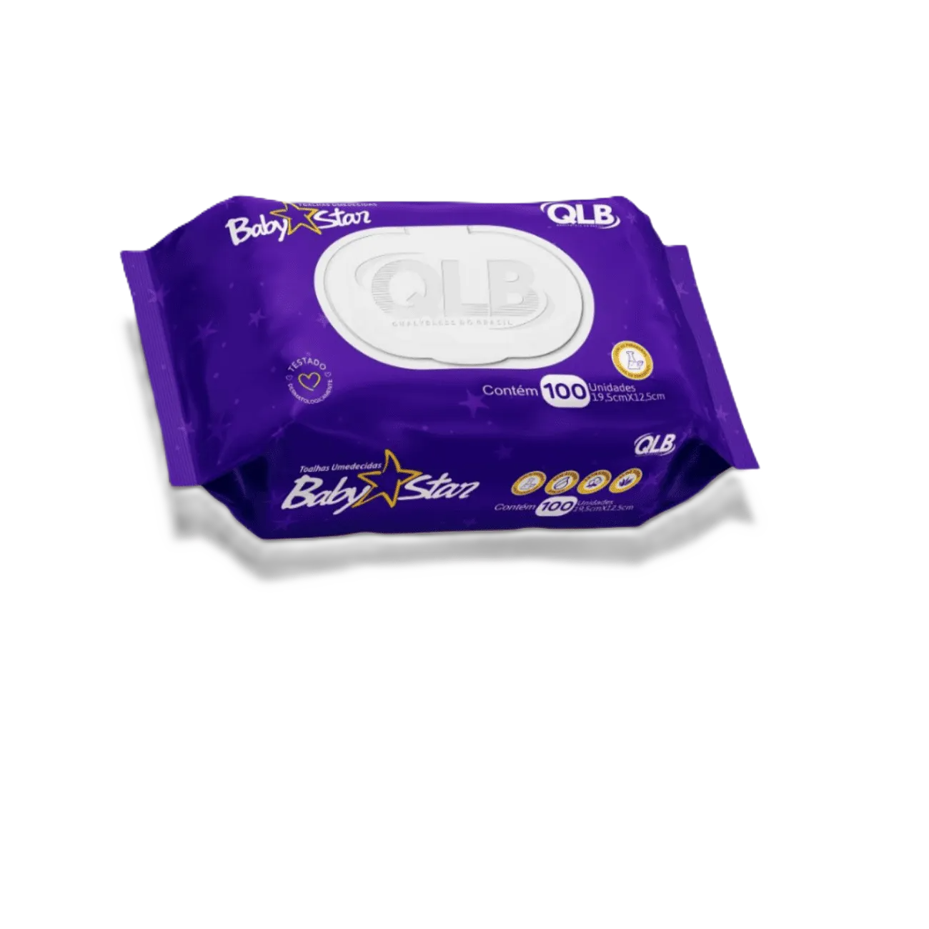 Toalha Umed Qlb Baby Star Roxa 100 Un