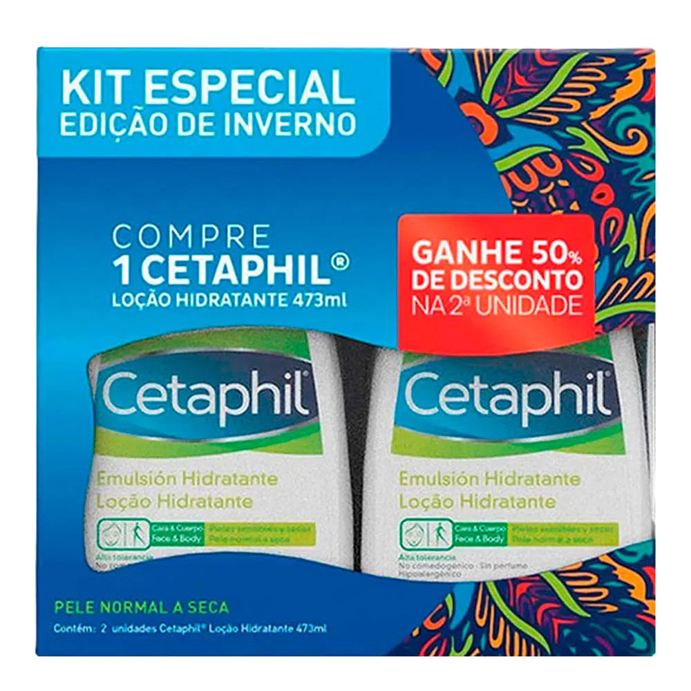 Kit Cetaphil Cr Hidratante 473 Ml Desc 50%