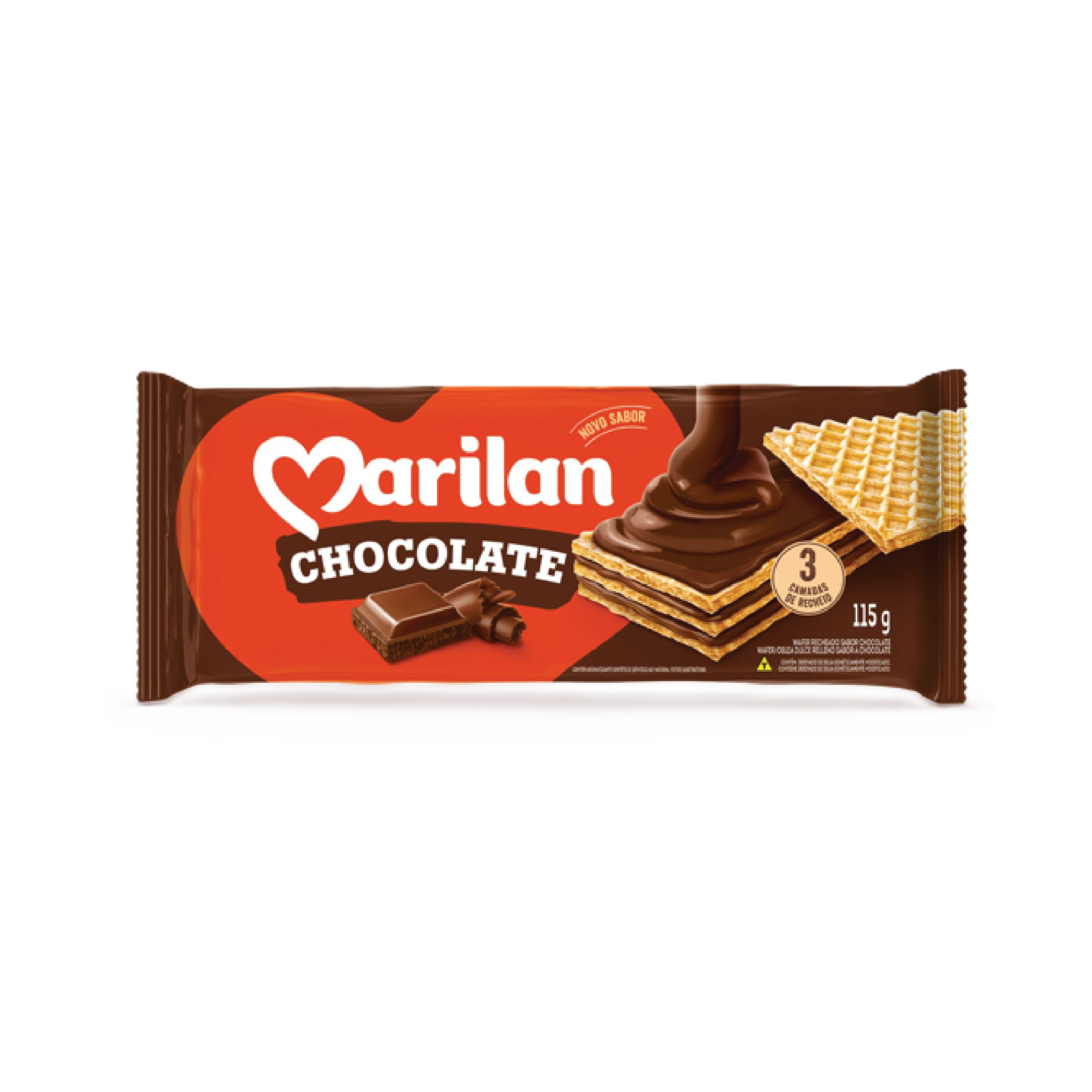 Bisc Wafer Brigadeiro Marilan 80 G