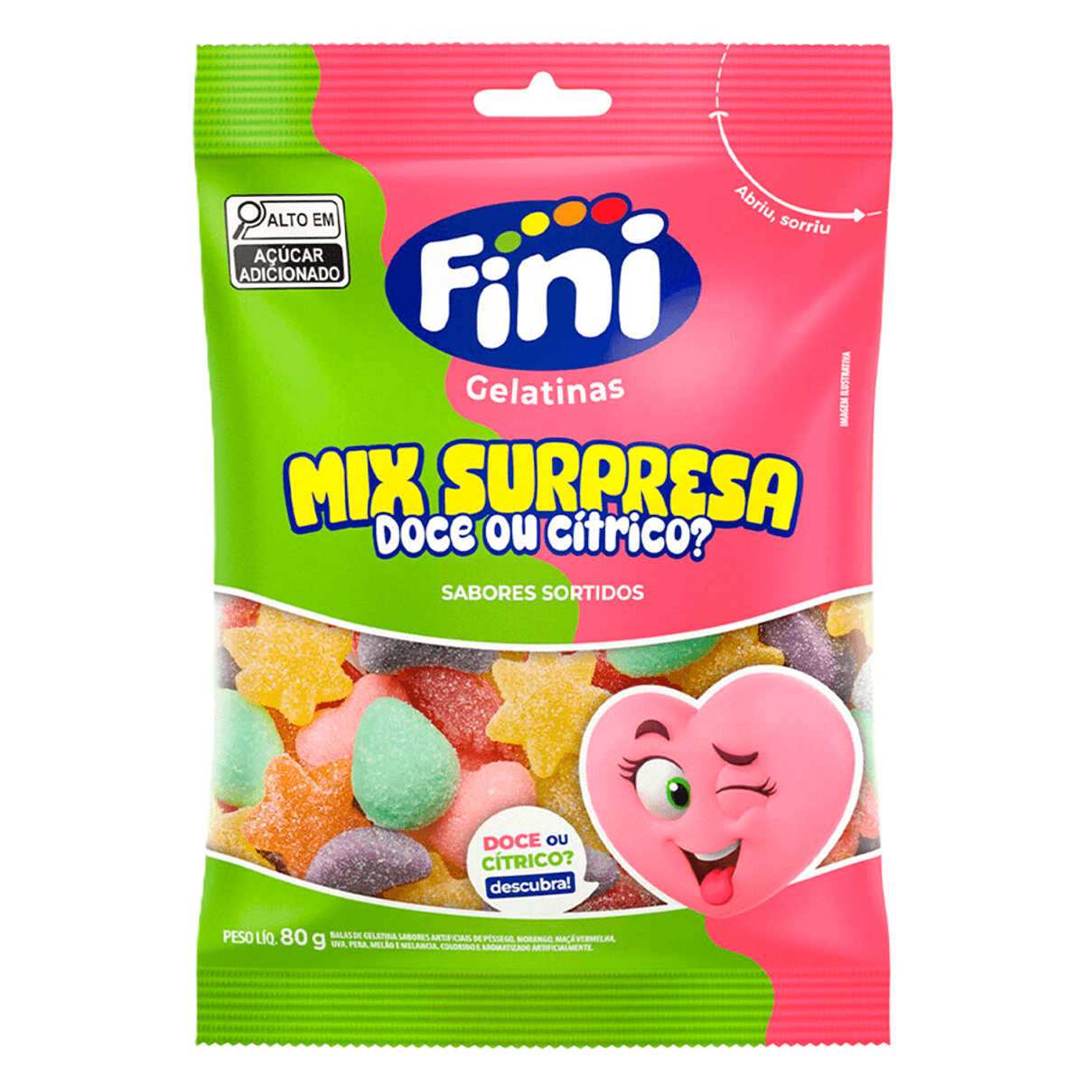 Fini Gelatina Mix Surpresa 80 G