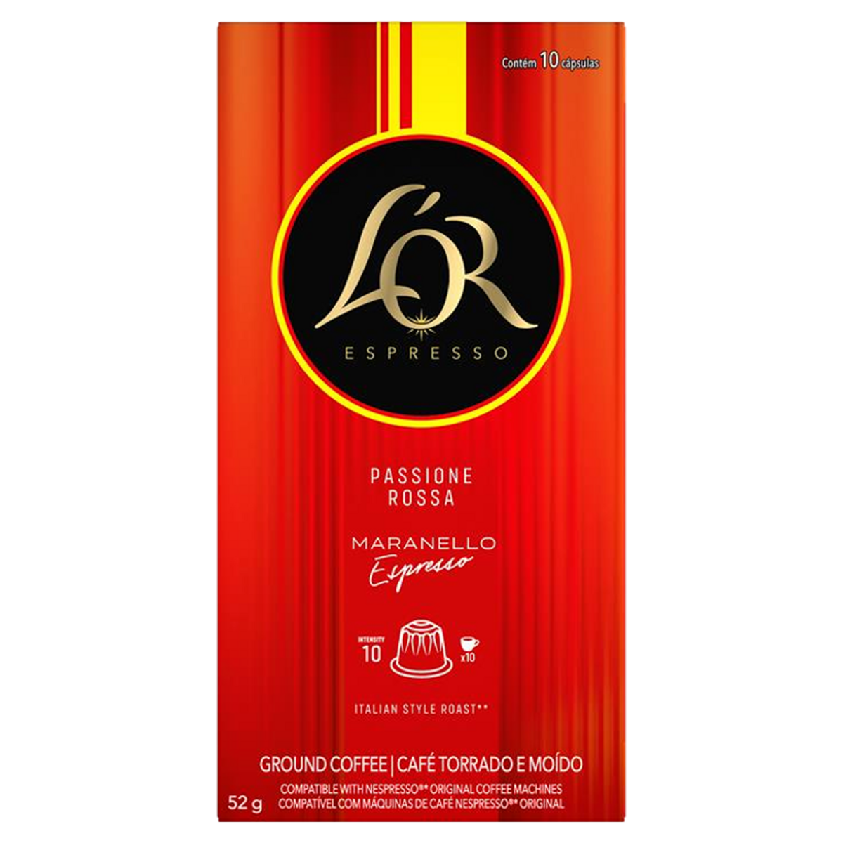 Capsula Lor Espresso Ferrari Maranello 52 G 10 Caps