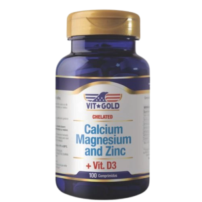 Calcium Magnesium+Zinc. Vitamina D3 100 Comprimidos 