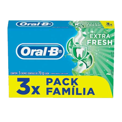 Kit Creme Dental Oral B Extra Fresh 70 G 3 Un