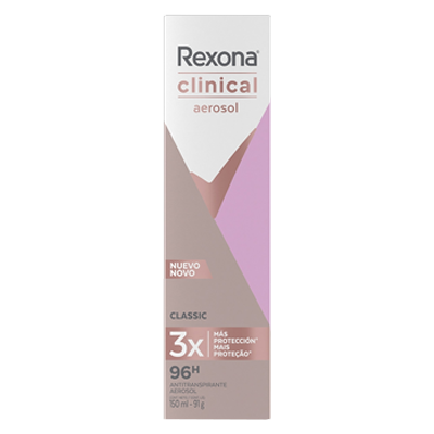 Desodorante Rexona Clinical Aerosol Women Classic 91 G