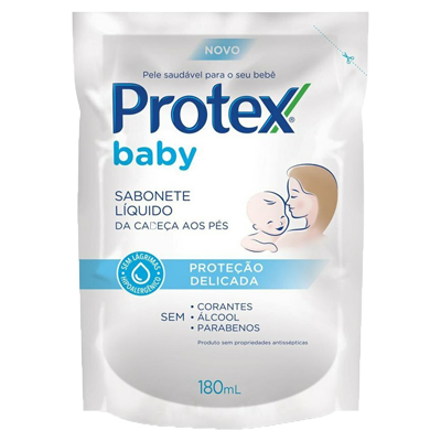Sabonete Liquido Protex Baby 180 Ml Proteção Delicada Refil