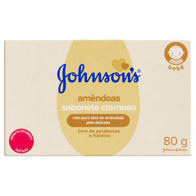 Sabonete Johnson's Baby óleo De Amendoas 80 G