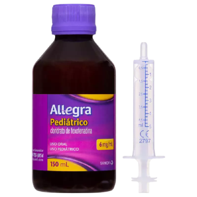 Allegra 6 Mg Suspensão Oral Pediatrica 150 Ml