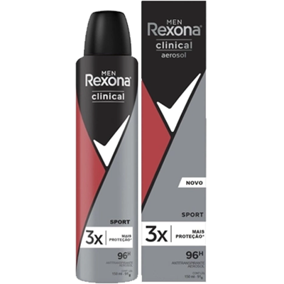 Desodorante Rexona Clinical Aerosol Masculino Sport 91 G