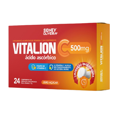 Vitalion C 500 Mg Sidney Oliveira  24 Capsulas