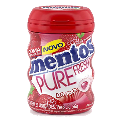Mentos Pure Fresh Morango 56 G