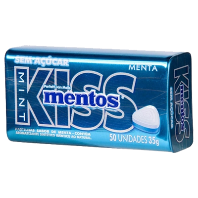 Drops Mentos Kiss Menta Lata 50 Un