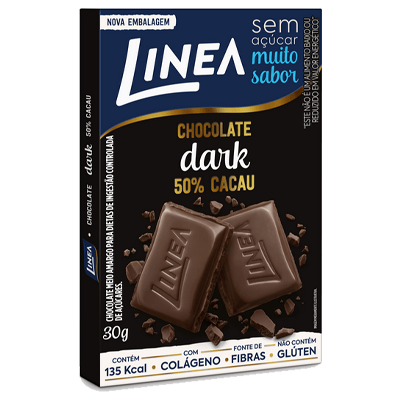 Chocolate Meio Amargo Linea 30 G
