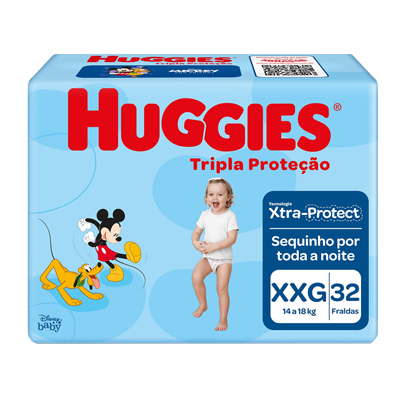 Fralda Huggies Tripla Proteção Mega Xxg 32 Un