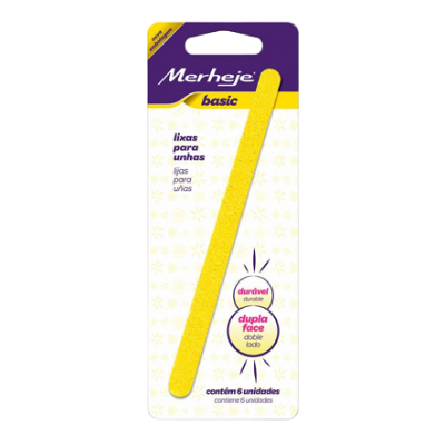 Lixa P/ Unhas Merheje Basic 6 Un