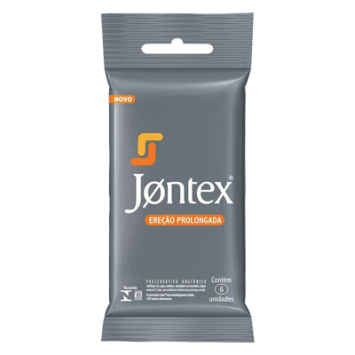 Preservativo Jontex Marathon Lubrificado 6 Unidades