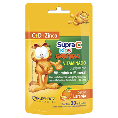 Supra C Kids Sabor Laranja Vitaminado 30 Un